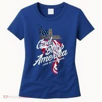 God Bless America Land Of The Brave Gift Women's T-Shirt thumb 0
