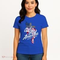 God Bless America Land Of The Brave Gift Women's T-Shirt thumb 4