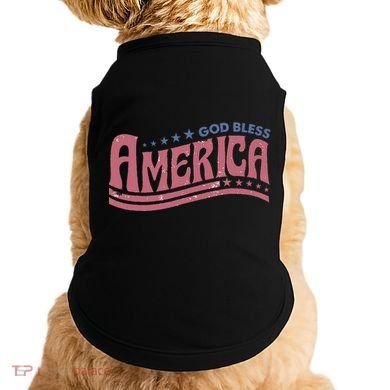 God Bless America Independence Day Doggie Tank