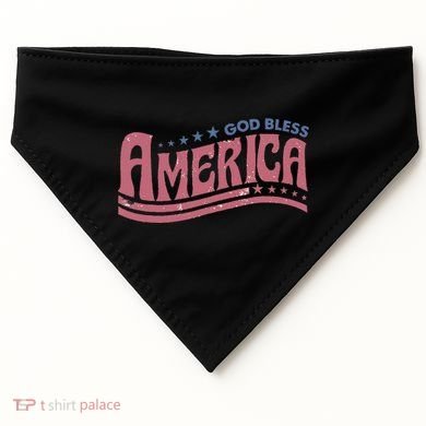 God Bless America Independence Day USA-Made Doggie Bandana