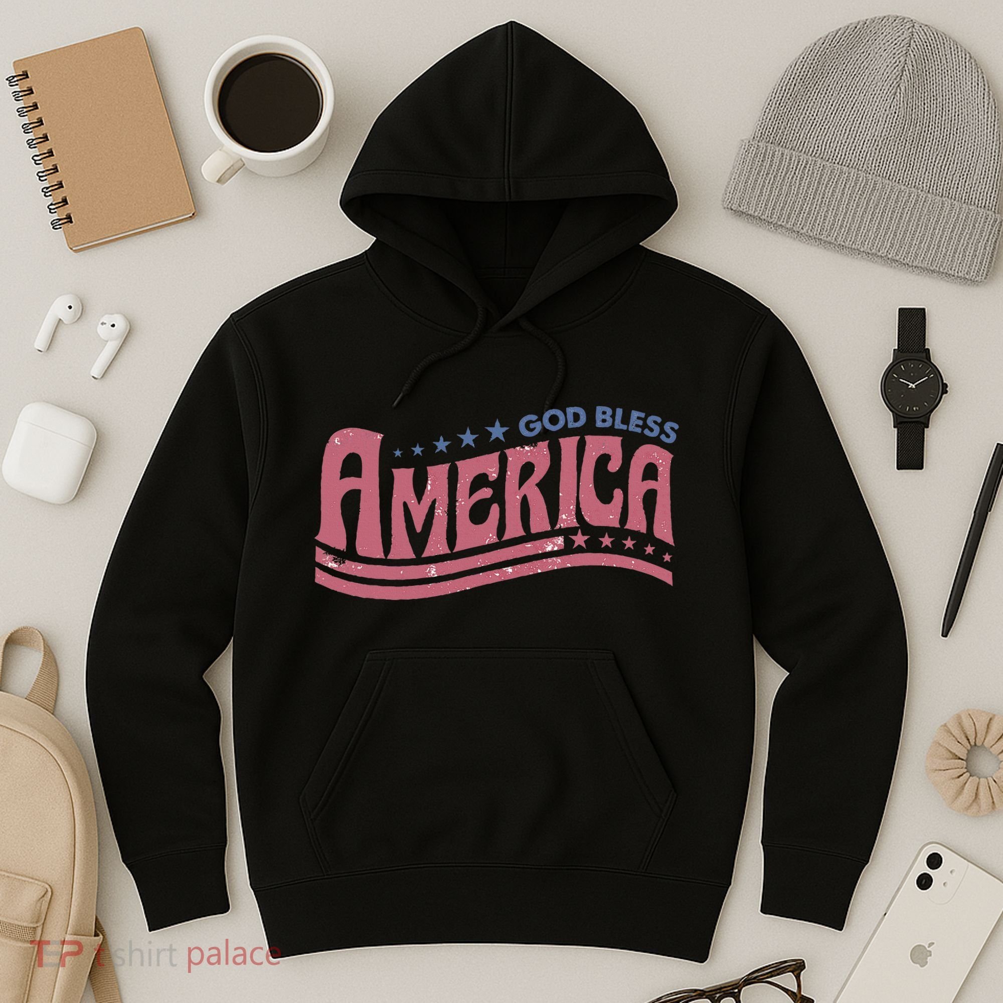 God Bless America Independence Day Hoodie
