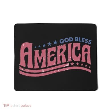God Bless America Independence Day Mousepad
