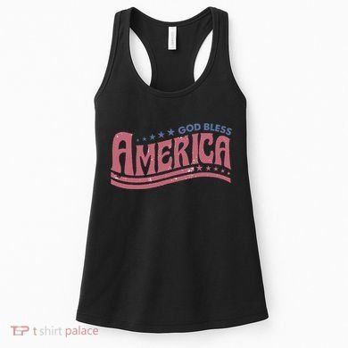 God Bless America Independence Day Women's Tank Top