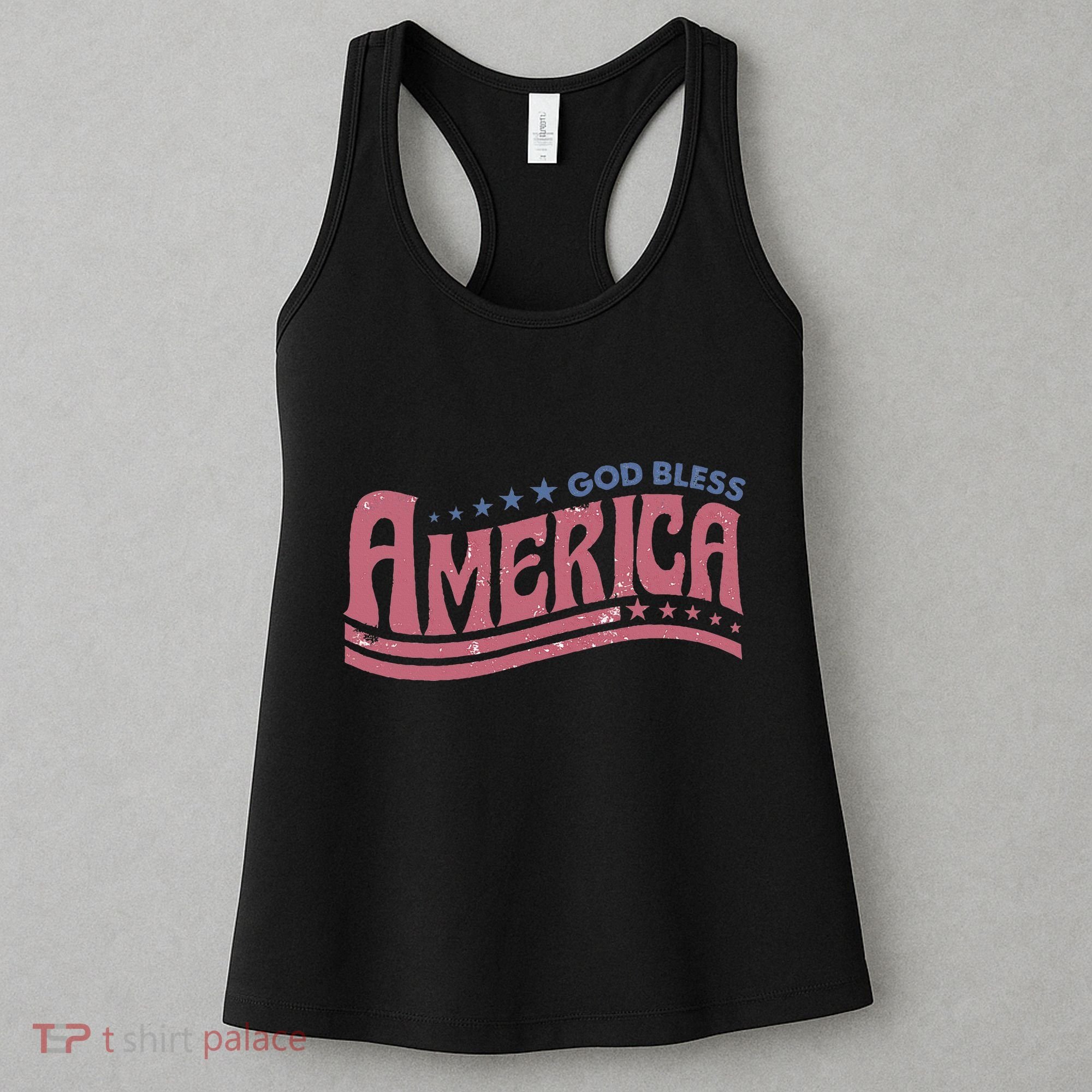 God Bless America Independence Day Women's Tank Top