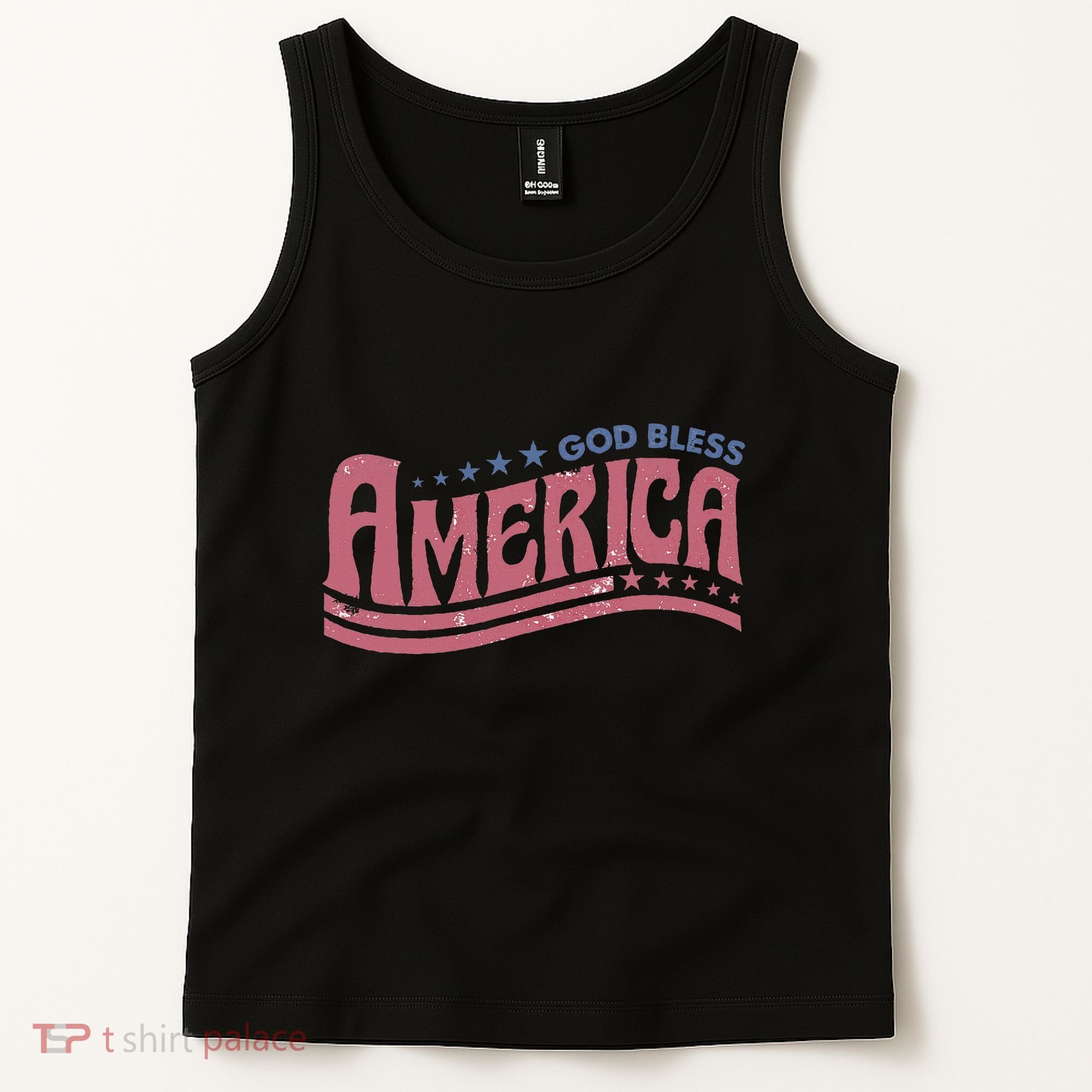 God Bless America Independence Day Tank Top
