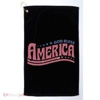 God Bless America Independence Day Golf Towel thumb 0