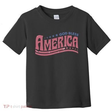 God Bless America Independence Day Toddler T-Shirt