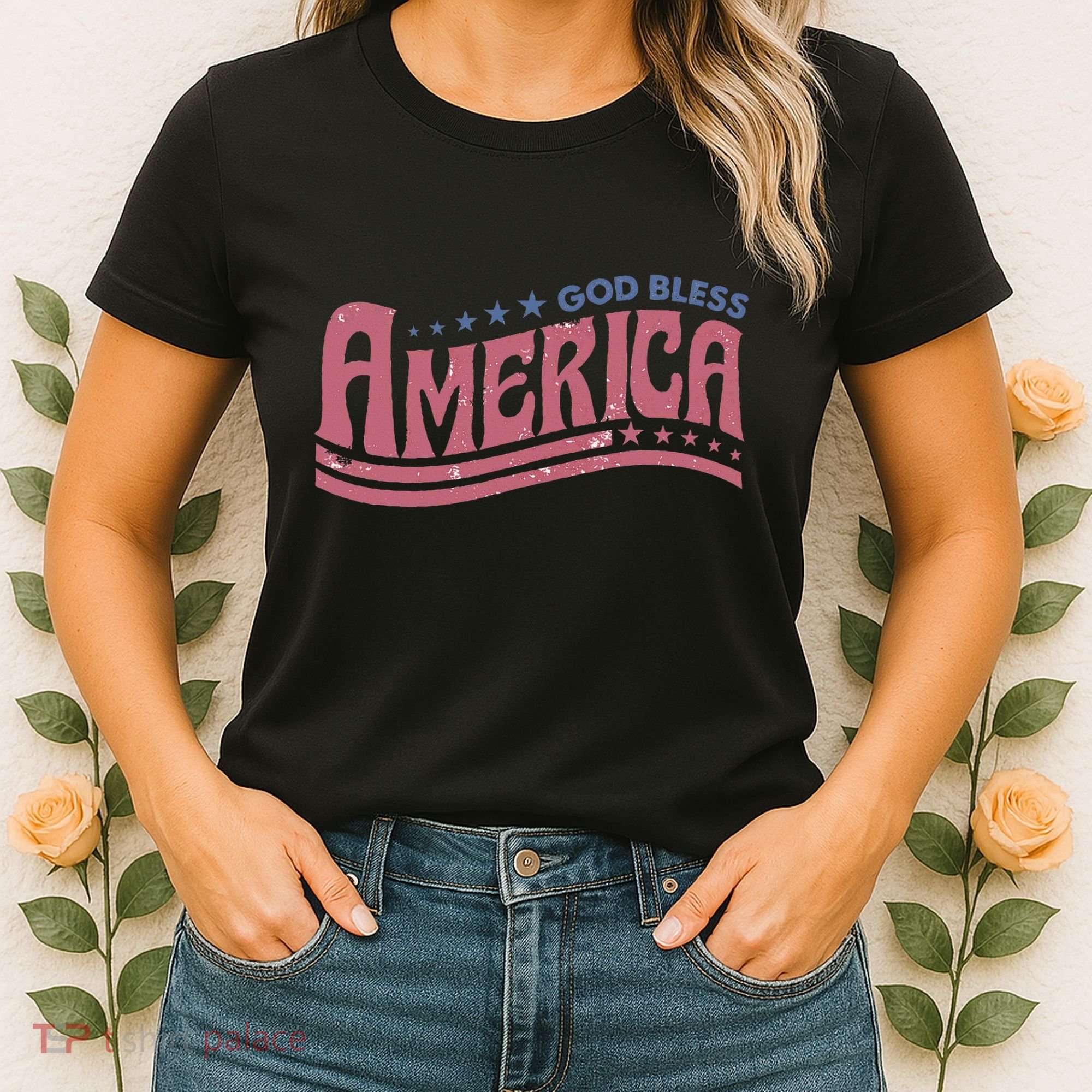 God Bless America Independence Day Women's T-Shirt