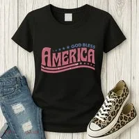 God Bless America Independence Day Women's T-Shirt thumb 3