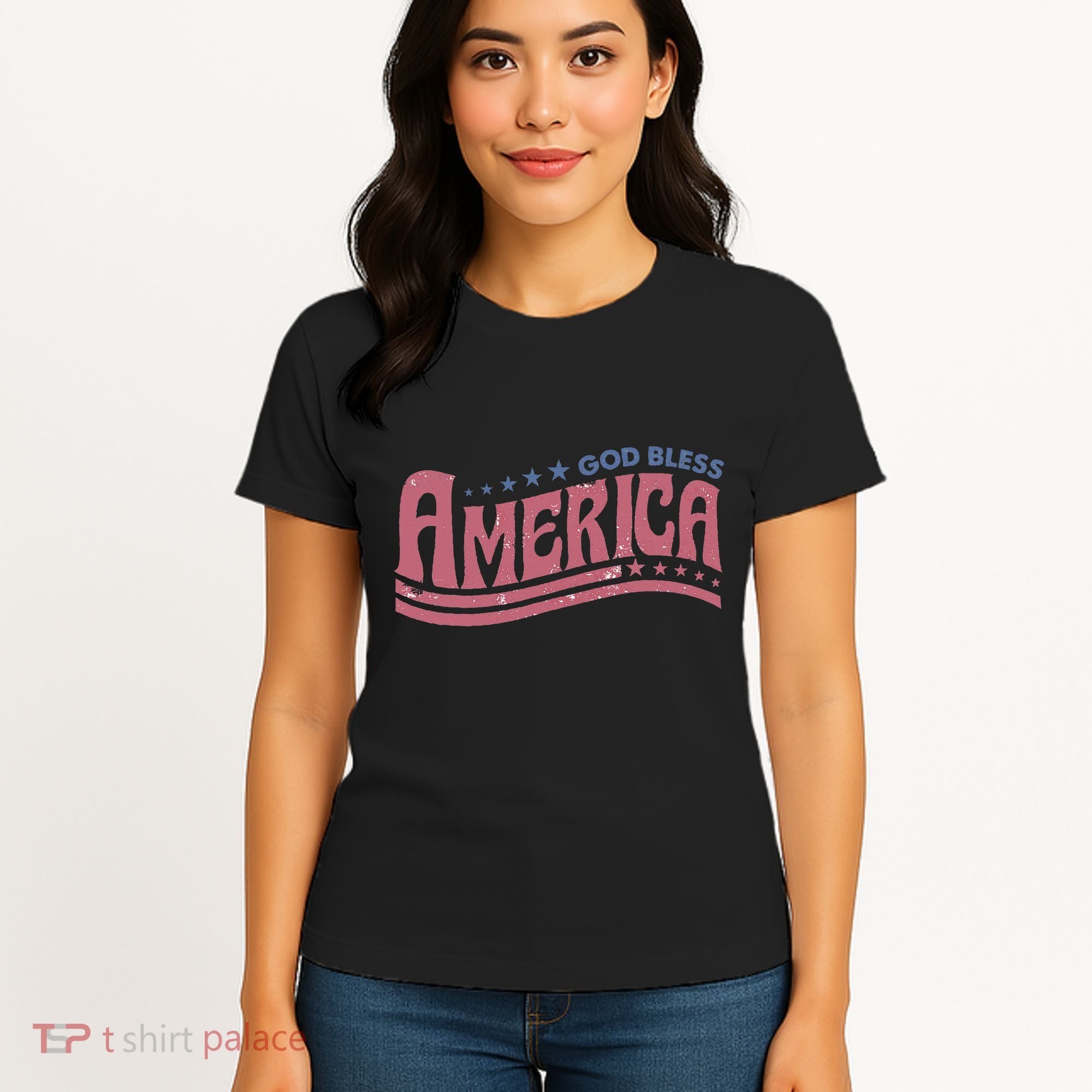 God Bless America Independence Day Women's T-Shirt