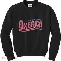 God Bless America Independence Day Kids Sweatshirt thumb 0