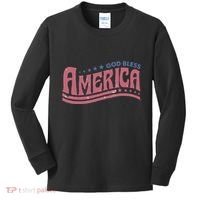God Bless America Independence Day Kids Long Sleeve Shirt thumb 0