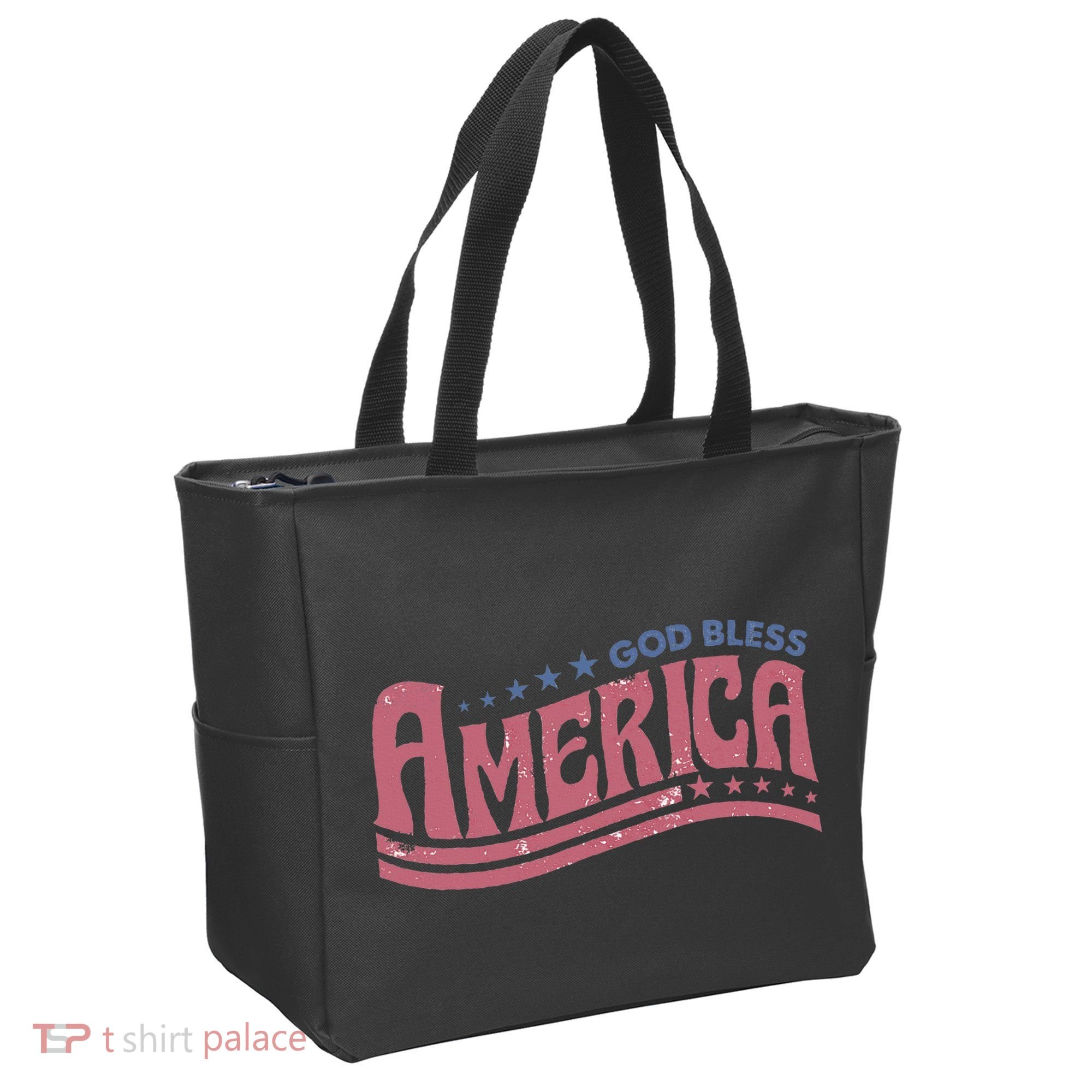 God Bless America Independence Day Tote Bag