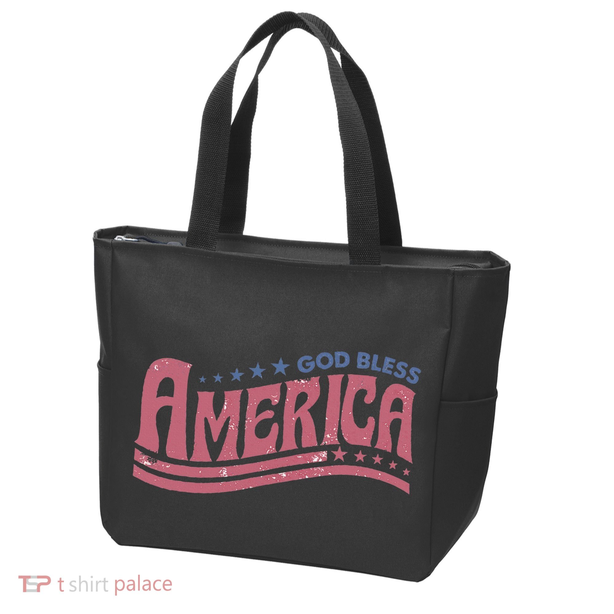 God Bless America Independence Day Tote Bag