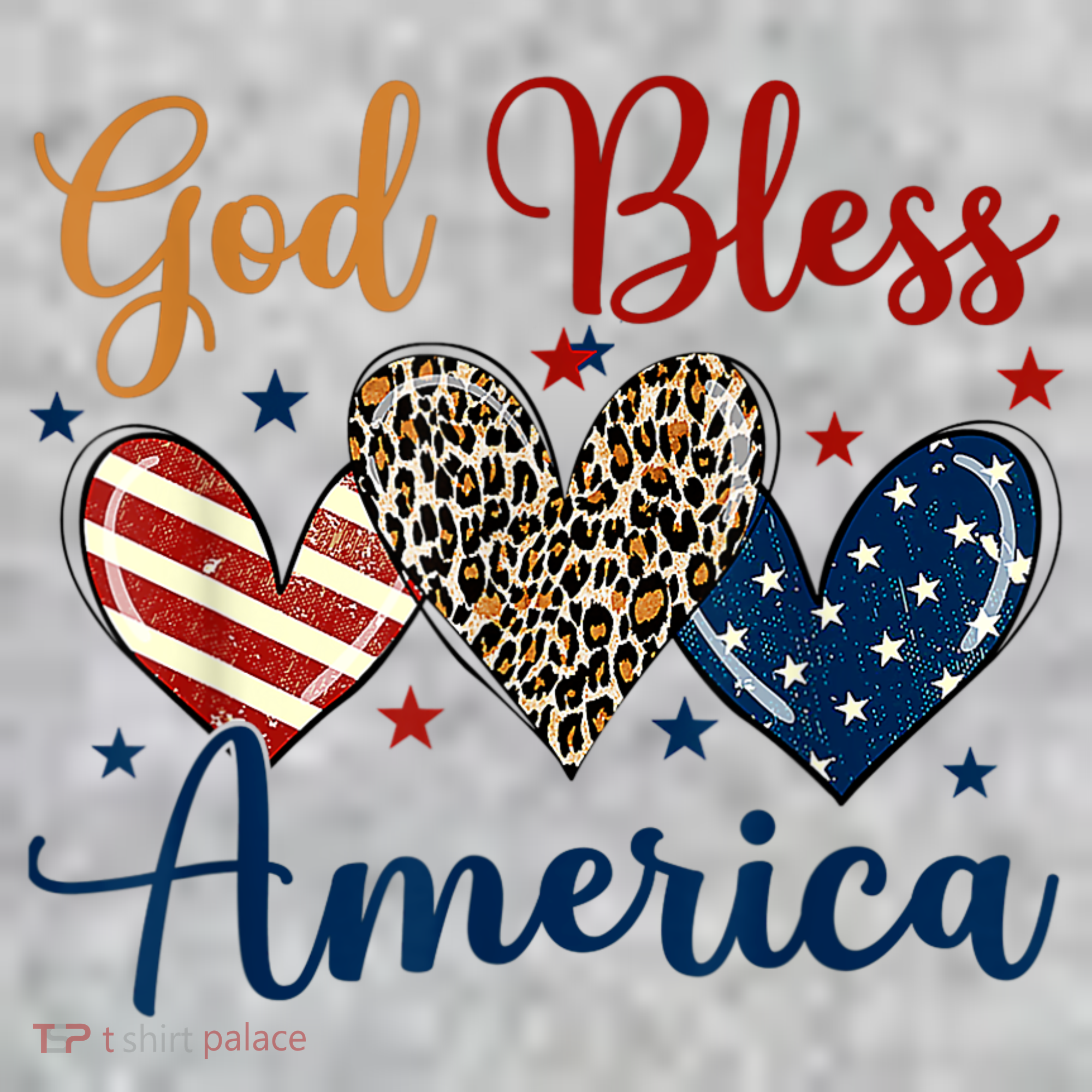 God Bless America Patriotic 4th Of July American Christians T-Shirt