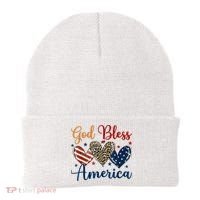 God Bless America Patriotic 4th Of July American Christians Beanie thumb 0