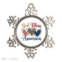 God Bless America Patriotic 4th Of July American Christians Ornament thumb 0