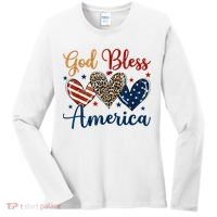 God Bless America Patriotic 4th Of July American Christians Women's Long Sleeve Shirt thumb 0