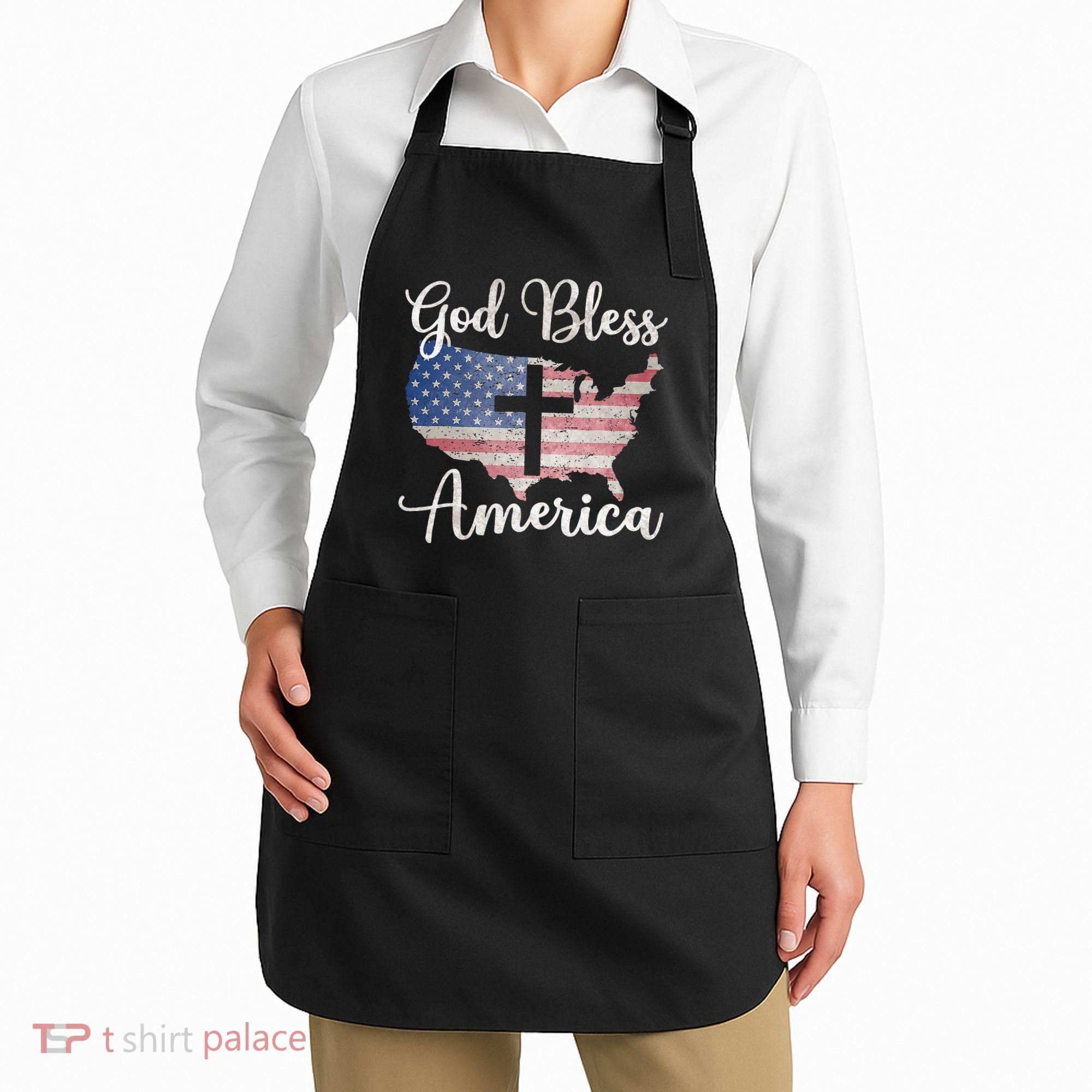 God Bless America Apron