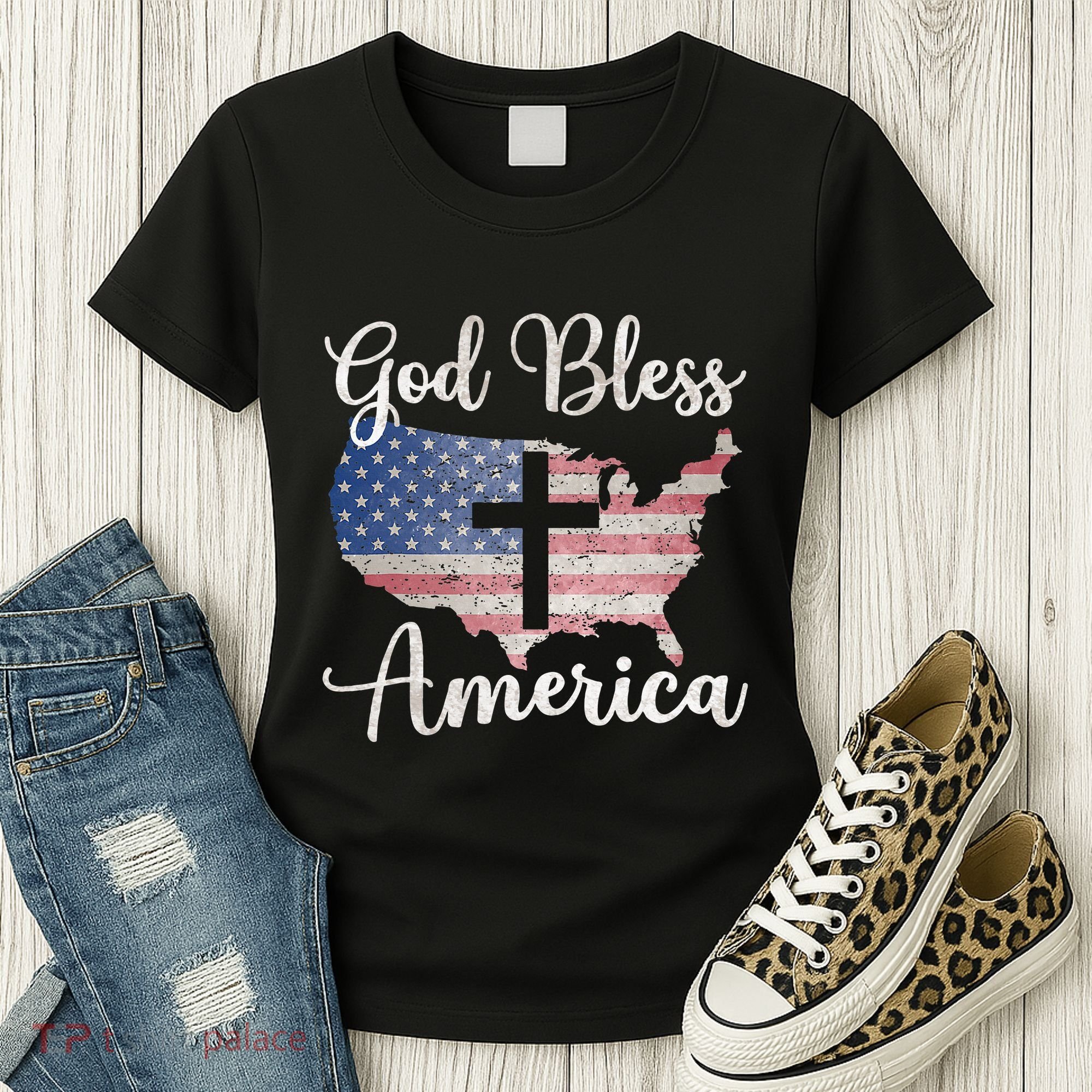 God Bless America Women's T-Shirt