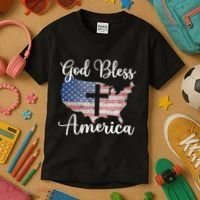 God Bless America Kids T-Shirt thumb 3