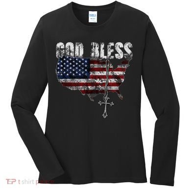 God Bless America Women's Long Sleeve Shirt