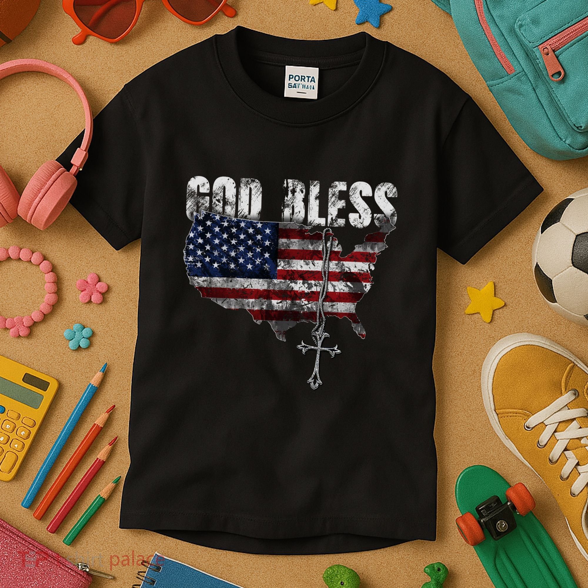 God Bless America Kids T-Shirt