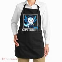 Gamesolotl Blue Axolotl Gaming Video Game Apron thumb 2