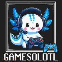 Gamesolotl Blue Axolotl Gaming Video Game Beanie thumb 2