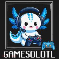 Gamesolotl Blue Axolotl Gaming Video Game Mousepad thumb 1
