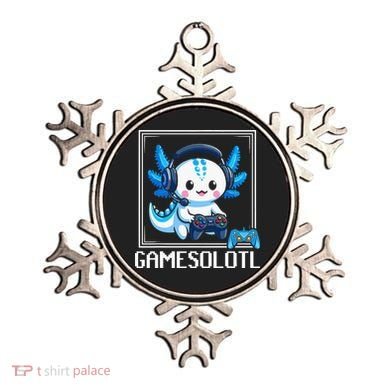 Gamesolotl Blue Axolotl Gaming Video Game Ornament