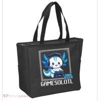 Gamesolotl Blue Axolotl Gaming Video Game Tote Bag thumb 2