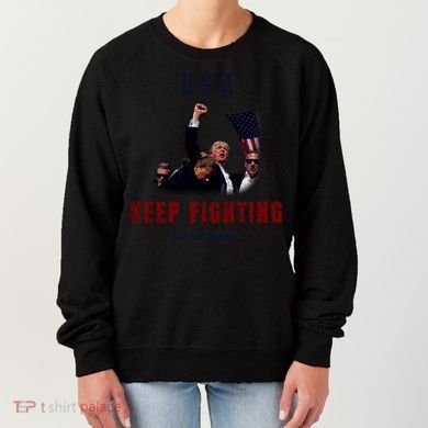God Bless America “Keep Fighting” Women's Sweatshirt