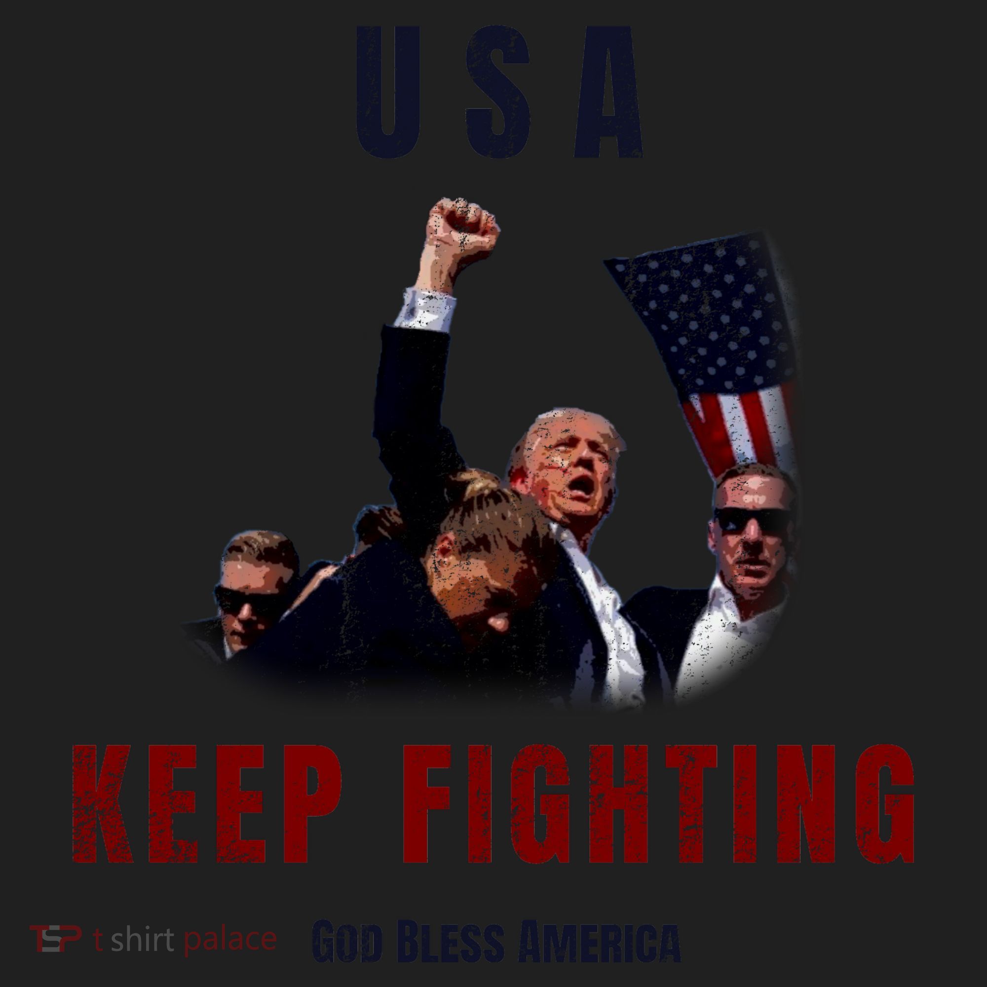 God Bless America “Keep Fighting” Women's Sweatshirt