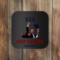 God Bless America “Keep Fighting” Coaster thumb 0
