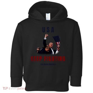 God Bless America “Keep Fighting” Toddler Hoodie