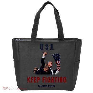God Bless America “Keep Fighting” Tote Bag