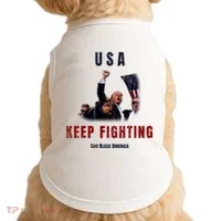 God Bless America “Keep Fighting” Doggie Tank thumb 0