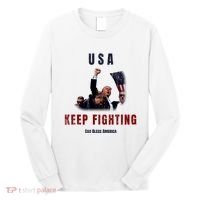 God Bless America “Keep Fighting” Long Sleeve Shirt thumb 0