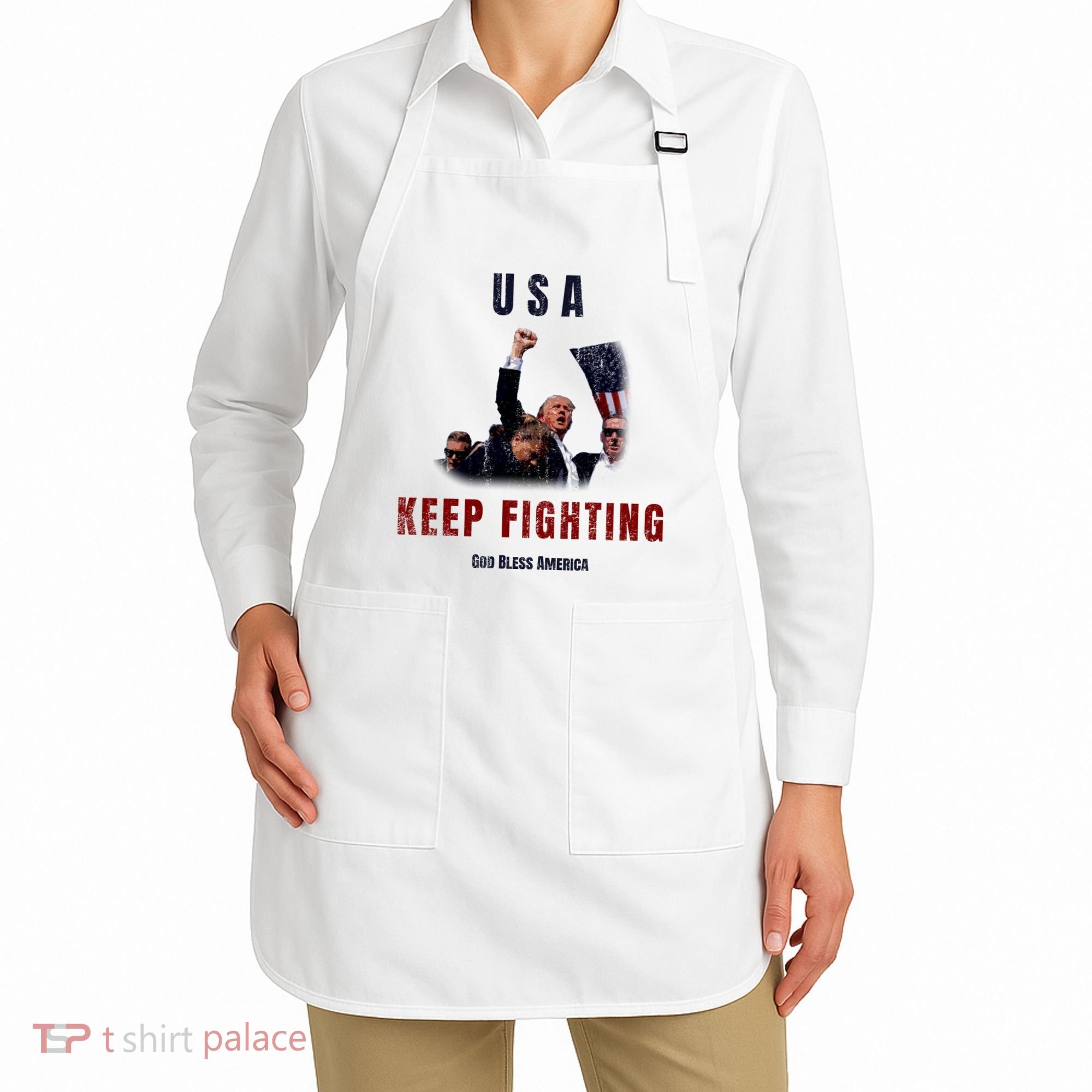 God Bless America “Keep Fighting” Apron