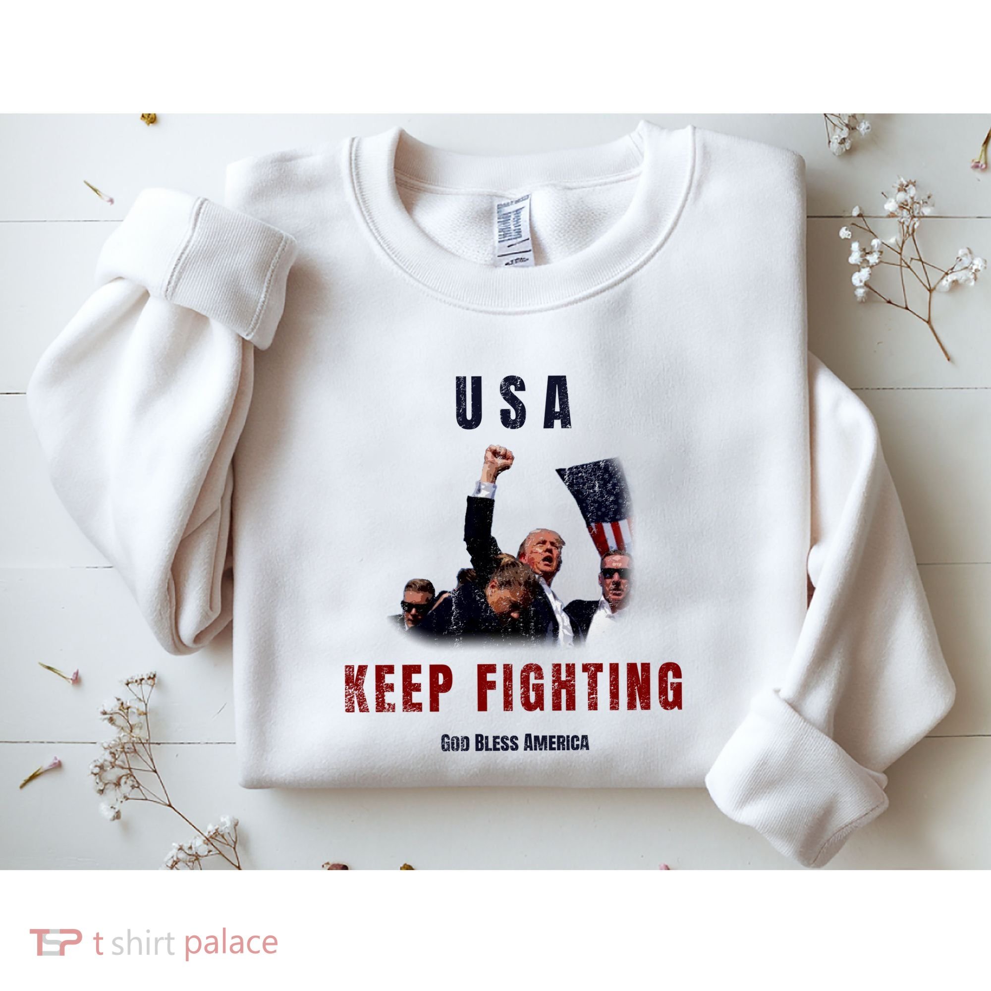 God Bless America “Keep Fighting” Sweatshirt