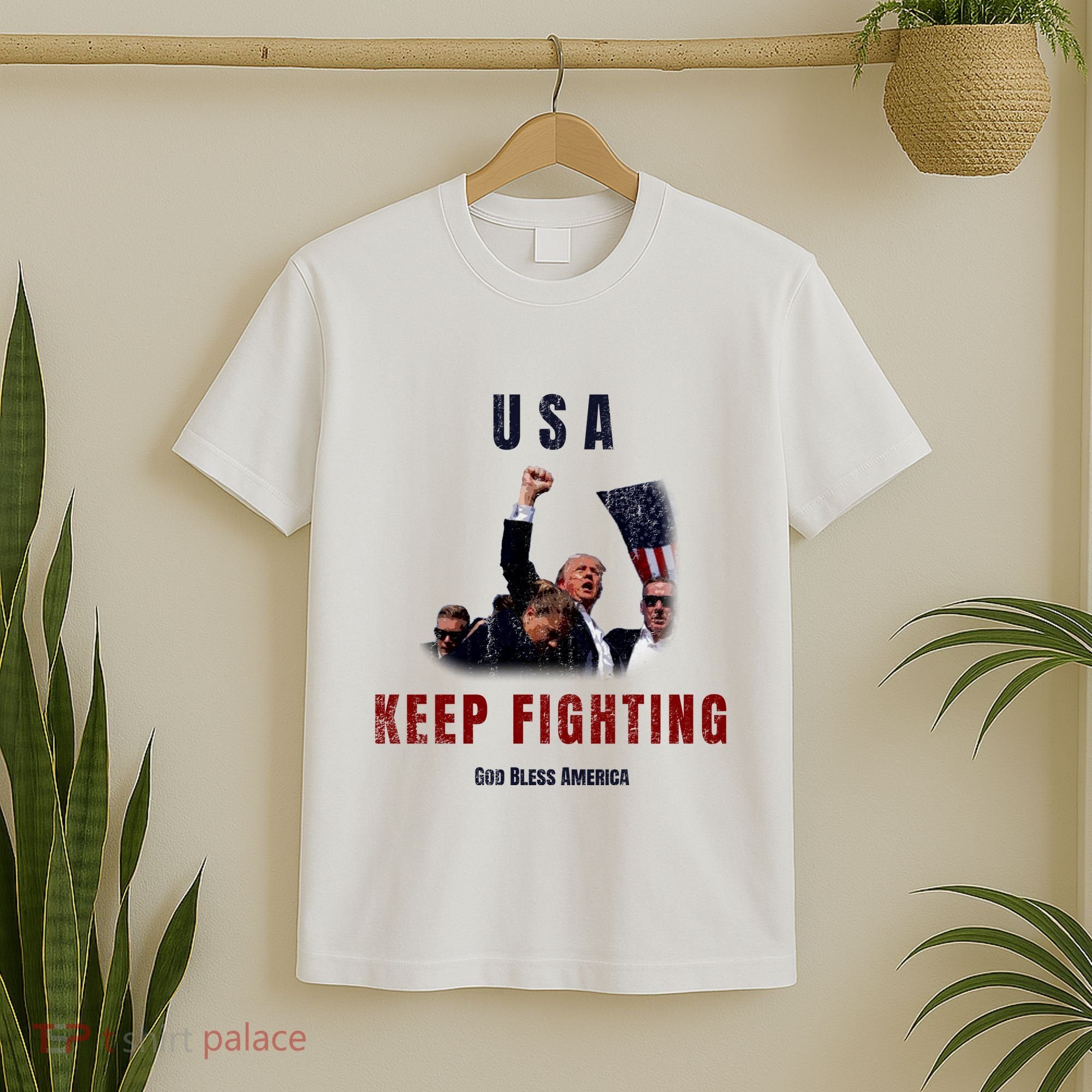 God Bless America “Keep Fighting” T-Shirt
