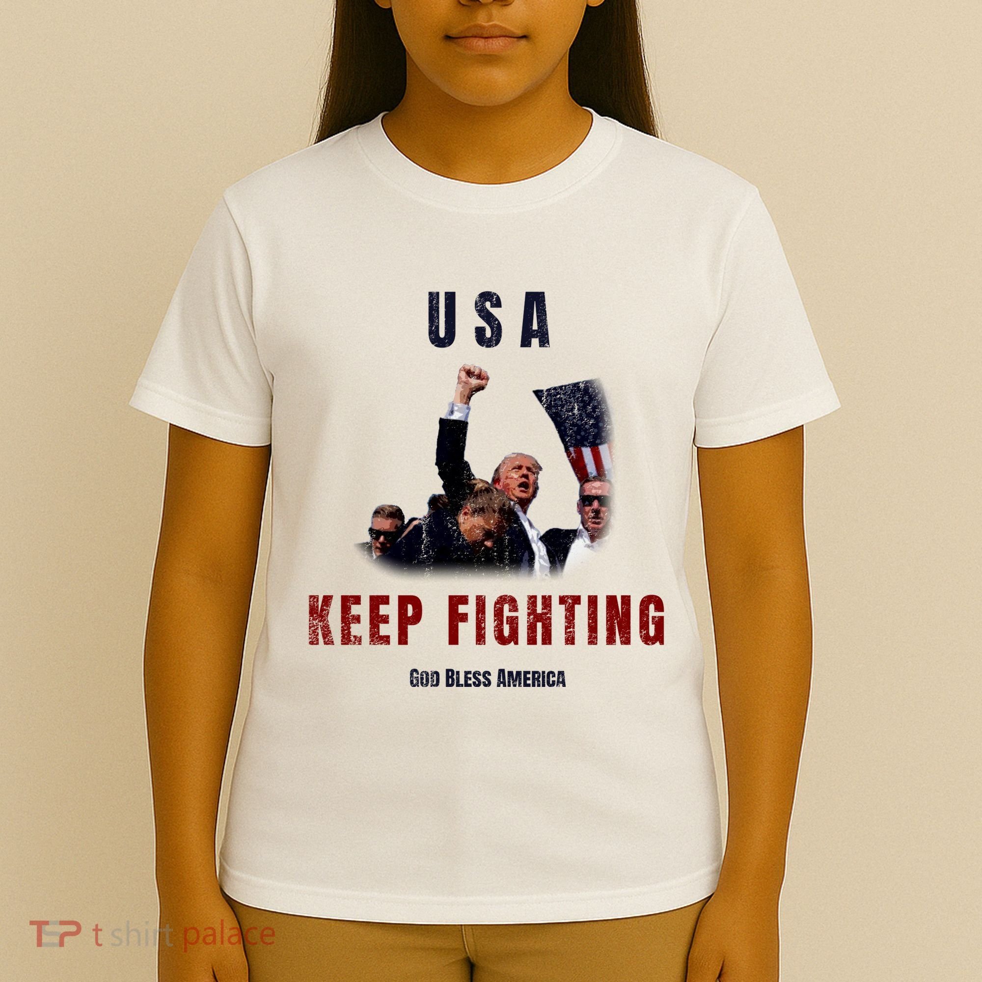 God Bless America “Keep Fighting” T-Shirt