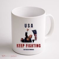 God Bless America “Keep Fighting” Coffee Mug thumb 1