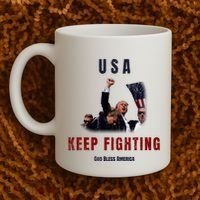 God Bless America “Keep Fighting” Coffee Mug thumb 2