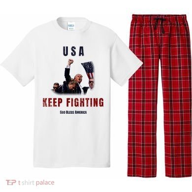 God Bless America “Keep Fighting” Pajama Set