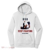 God Bless America “Keep Fighting” Women's Hoodie thumb 0