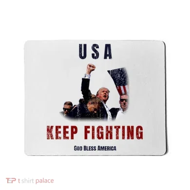 God Bless America “Keep Fighting” Mousepad