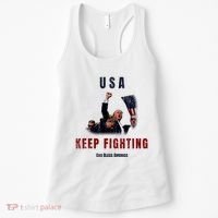 God Bless America “Keep Fighting” Women's Tank Top thumb 0