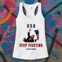 God Bless America “Keep Fighting” Women's Tank Top thumb 3